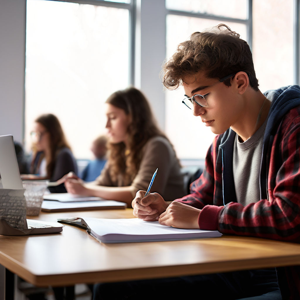 ESTUDANTE FAZENDO PROVA