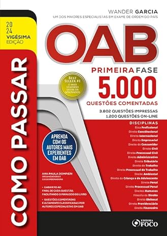 Como Passar na OAB - 1ª Fase - 5.000 Questões Comentadas - 20 ª Ed - 2024